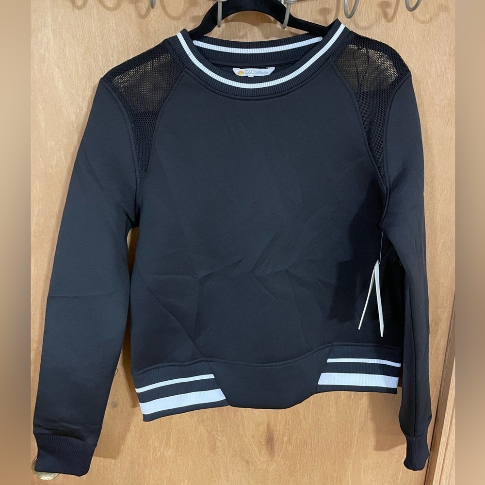 #25-C&C CALIFORNIA-Women's Black Sweatshirt- NWT